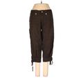 Fire Jeans Cargo Pants - Super Low Rise Culottes Cropped: Brown Bottoms - Women's Size 1