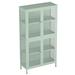 Latitude Run® Kima 3 - Shelf Filing Storage Cabinet Stainless Steel in Green | 12.6 H x 31.5 W x 59.06 D in | Wayfair