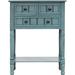 Alcott Hill® 31.12 x 31.12 x 12.89_Narrow Console Table, Living Room End Tables, Modern Coffee Table in Blue | Wayfair