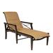 Woodard Andover Padded Sling Adjustable Chaise Lounge Metal in Gray | Outdoor Furniture | Wayfair 3Q0570-70-51N