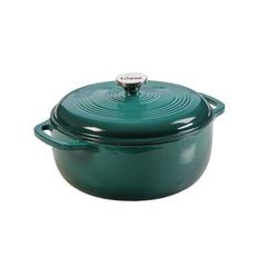 Lodge Enameled Cast Iron Dutch Oven Non Stick/Enameled Cast Iron/Cast Iron in Blue | 6 qt | Wayfair EC6D38