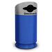 Commercial Zone Galaxy Industrial Recycling Bin Plastic in Blue | 39.5 H x 21.5 W x 21.5 D in | Wayfair 7533434099