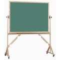 AARCO Reversible Free Standing Chalk Board Wood in Green | 42" H x 60" W | Wayfair RC4260G