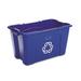 Rubbermaid Commercial Products Stacking Curbside 18 Gallon Recycling Bin Plastic in Blue | Wayfair FG571873BLUE