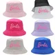 Chapeau polyvalent Barbie E27 casquette de protection solaire avec lettres brodées roses vêtements