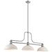 Melange by Z-Lite Brushed Nickel 3 Light Billiard Light