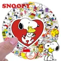 50pcs Snoopy Stickers Mix Cartoon Anime Graffiti Decals Laptop Phone Bottle Luggage Skateboard Cute