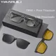 Yimaruili Mode polarisierte Magnet clip auf Brille tr90 reines Titan Retro quadratische optische