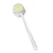 solacol Shower Cleaning Brush with Long Handle 2 in 1 Bath Brush Long Handle Soft Hair Shower Brush Bath Brush Back Brush Adult Back Cleaning Brush Bath Brush Long Handle for Shower