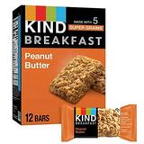 KIND Breakfast Healthy Snack Bar Peanut Butter Gluten Free Breakfast Bars 100% Whole Grains 1.76 OZ Packs (6 Count)
