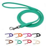 CollarDirect Rolled Leather Dog Leash 4ft Soft Padded Training Leather Dog Lead 6ft Puppy Leash Rolled Leather Small Medium Large Black Blue Red Orange Green Pink White (Mint Green Size XL 6ft)