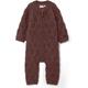 NAME IT Baby Girls NBFWRILLA Wool LS Knit Suit XXII Jumpsuit, Deep Mahogany, 62