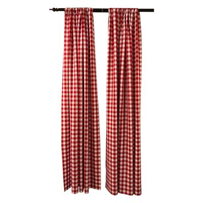 High-Quality 58x96 Inch Polyester Gingham Checkered Backdrop for Decor - Pack of 2 - 58" x 96"