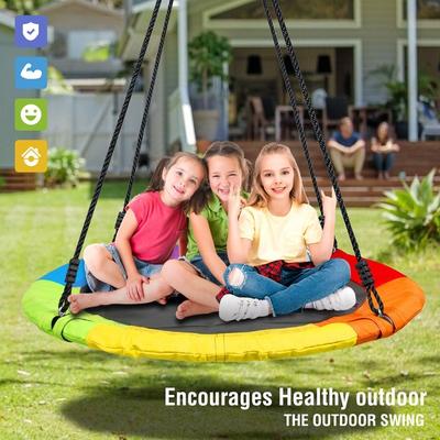 700lb 40 Inch Saucer Tree Swing for Kids Adults 900D Oxford Waterproof with 2pcs Tree Hanging Straps - N/A