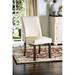 Classic Contemporary Ivory Fabric Set Of 2 Chairs