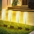 Tepsmf Solar Garden Lights Outdoor Decorative Solar Flower Lights Dusk Solar Garden Stake Lights Water-proof Solar Powered Flower Lights - Gardening Gifts