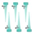 Plant Self Watering 6 PCS Automatic Irrigation Equipment Plant Waterer with Slow Release Control Valve Adjustable Water Volume Drip System for Home and Vacation Plant Watering - Green
