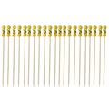 Dainzusyful Tools Kitchen Utensils Set 100pc Bamboo Pick Buffet Fruit Fork Party Dessert Stick tail Skewer Kitchen Gadgets