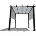 Universal Pergola Replacement Canopy Shade Cover With Breathable HDPE Fabric & Rod Pockets For 10 X 10 FT Pergola Canopy Size: 192 L X 106 W (Light Grey)