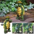 Fall Savings! WJSXC Outdoor Garden Turtle Statue Hiking Turtle with Hat Statue Resin Courtyard Artist Home Decoration Outdoor Garden Turtle Decoration Multicolor