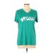 Holloway Short Sleeve T-Shirt: Teal Print Tops - Women's Size Large