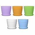 Meuva Thread Flowerpots Color Flowerpots Grain Porcelain Imitation Pots Large Flowerpots Fleshy Flowerpots Balconies Indoor Wooden Flower Outdoor Large Succulent Flower Pot Holder Flower Pot Stand