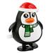 Goory Kids Interaction Jumping Wind Up Toys Birthday Holiday Walking Christmas Toy Festival Gifts Stocking Stuffers Party Christmas Hat Penguin Red