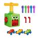 11 Pcs in 1 Set Children Inertia Balloon Car Educational Playing Toy Funny Press Balloon Car Toy Accessories Green (1 Pump 2 Car Model 2 Air Nozzle 6 Random Color Balloons)