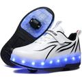 YAZI Kids Shoes with Wheels LED Light Color Shoes Shiny Roller Skates Skate Shoes Simple Kids Gifts Boys Girls The Best Gift for Party Birthday Christmas Day