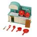 solacol Miniature Dollhouse Furniture and Accessories Dollhouse Furniture Kitchen Play Set Bookstore Playground Miniature Refrigerator Set Pretend Play Scene Accessories Toys