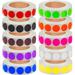 1000 PCS 1/2 Inch Solid Round Color Coding Labels Roll Removable Self-Adhesive Circle Dot Sticker 10 Assorted Colors for Inventory and Home Organize File Classification