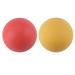 2PCS TPE Injection Fascia Ball Massage Ball Deep Muscle Relaxation Yoga Fitness Ball(Red+Orange)