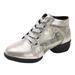 ZTTD Ladies Casual Comfortable Dance Shoes for Womens Latin Dance Shoes Heeled Ballroom Salsa Tango Party Sequin Dance Shoes Gold