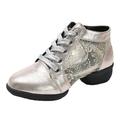 Ladies Casual Comfortable Dance Shoes For Womens Latin Dance Shoes Heeled Ballroom Salsa Tango Party Sequin Dance Shoes Women Shoes Rose Sandal Slippers for Women with A Bow Women Shoes Heels Pumps