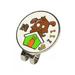 Golf Ball Marker 12 Zodiac Cartoon Animals Stainless Colorfast Round Shape Mark Golf Clear Pattern with Golf Hat Visor Clips Golf Ball Mark Golf Supplies