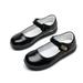 LYCAQL Girl Shoes Small Leather Shoes Single Shoes Children Dance Shoes Girls Performance Shoes Glitter Shoes (Black 11 Little Child)