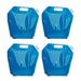 4pcs 5L Outdoor Large Capacity Water Bag Portable Foldable Drinking Water Bag Collapsible Water Tank Container Space-Saving Wate