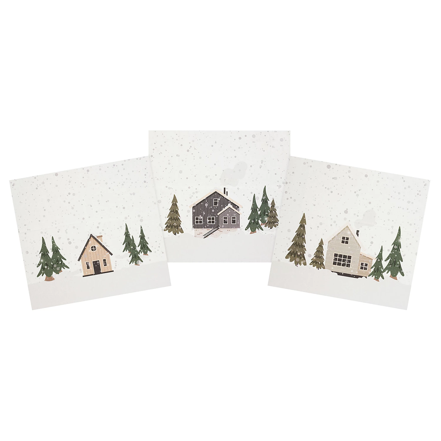 Canvas-Coupon Skandinavien Häuser, natur-color