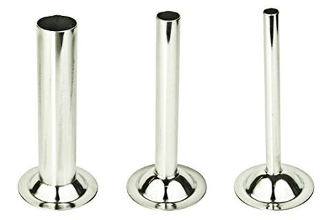 WOLFCUT Wurstfülltrichter 3er-Satz INOX-Stahl Größe 22 kompatibel mit BIZERBA FW-N 22/2 / ALEXANDERWERK 22N / REWEBO RF802 uvm. Image
