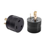 RV Generator Male Plug Adapter L530P to TT30R Conversion Plug 125V 30A 3750W