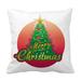 Mishuowoti christmas ornaments sets christmas ornaments storage clearance Christmas Tree Pillowcase Christmas Alphabet Pillowcase Cushion Cover Christmas Gift J A