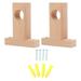 BESTONZON 2Pcs Household Curtain Rod End Decorative Curtain Rod Support Bracket Rod Holder