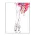 Stupell Industries Ballerina Pointed Toes Pose Pink Watercolor Tutu Design by Elisaveta Stoilova