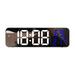 Mirror LED Digital Alarm Clock Temperature Humidity Date Display Home Decoration