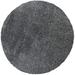 august collection area rug - 4 round grey solid design non-shedding & easy care 1.2-inch thick ideal for high traffic areas in living room bedroom (aug900f)
