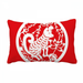 Paper-cut Dog Animal China Zodiac Art Throw Pillow Lumbar Insert Cushion Cover Home Decoration