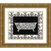 Glass Susan Eby 32x26 Gold Ornate Wood Framed with Double Matting Museum Art Print Titled - Paris Hotel Tub III