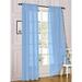 2 Piece Sheer Voile Light Filtering Rod Pocket Window Curtain Panel Drape Set Available In A Variety Of Sizes And Colors (54 X 72 Light Blue)