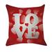 KIHOUT Clearance Valentine s Day Linen Pillowcase Printing Sofa Cushion Home Decoration 45 x 45cm
