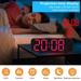 Temacd 1 Set Alarm Clock 3 Levels Screen 2 Gears Projection-Brightness Temperature Display 180 Degrees Projection Date Digital Alarm Clock Study Supply